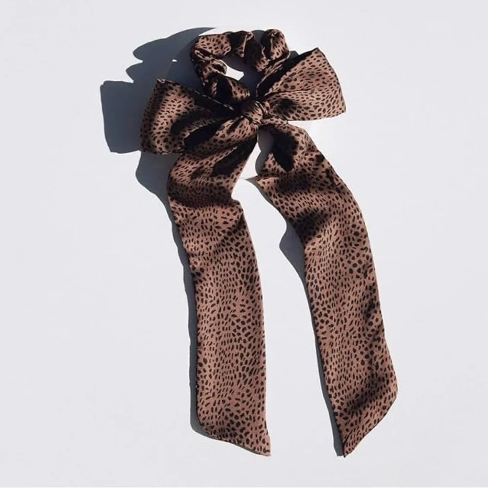 Kristin Ess Leopard Print Hair Scrunchie+Scarf Set NEW 🏷️